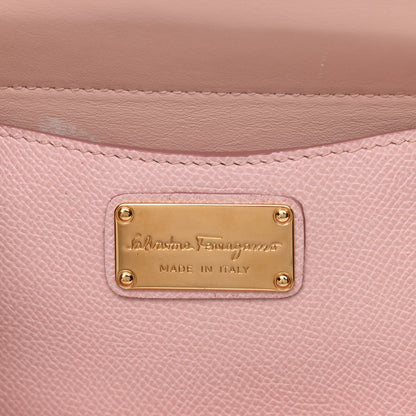 Salvatore Ferragamo Hammered Calfskin Carrie Shoulder Bag Pink 6 of 11