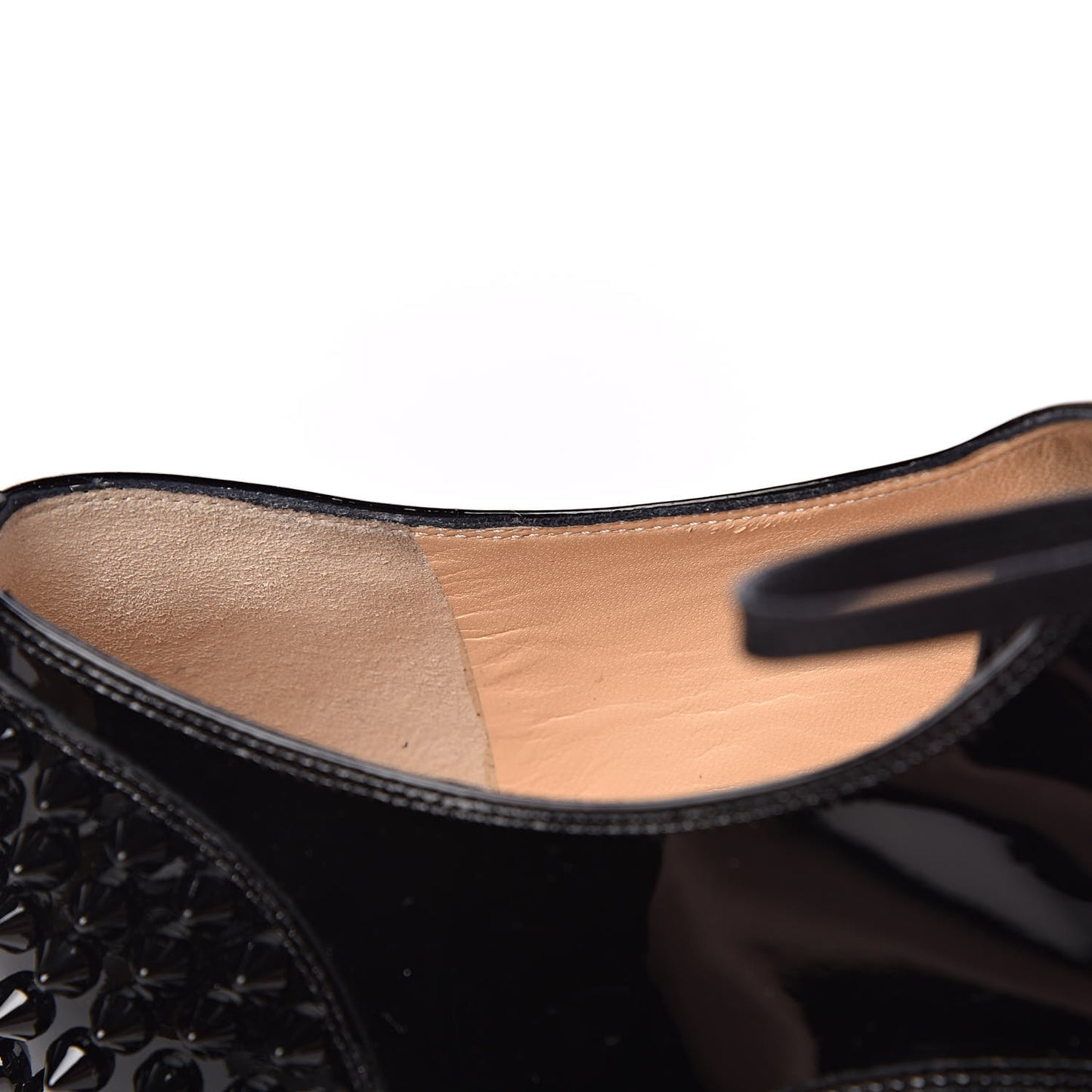 Patent Spike Freddy Flats 37.5 Black