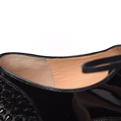 Christian Louboutin Patent Spike Freddy Flats 37.5 Black 11 of 12