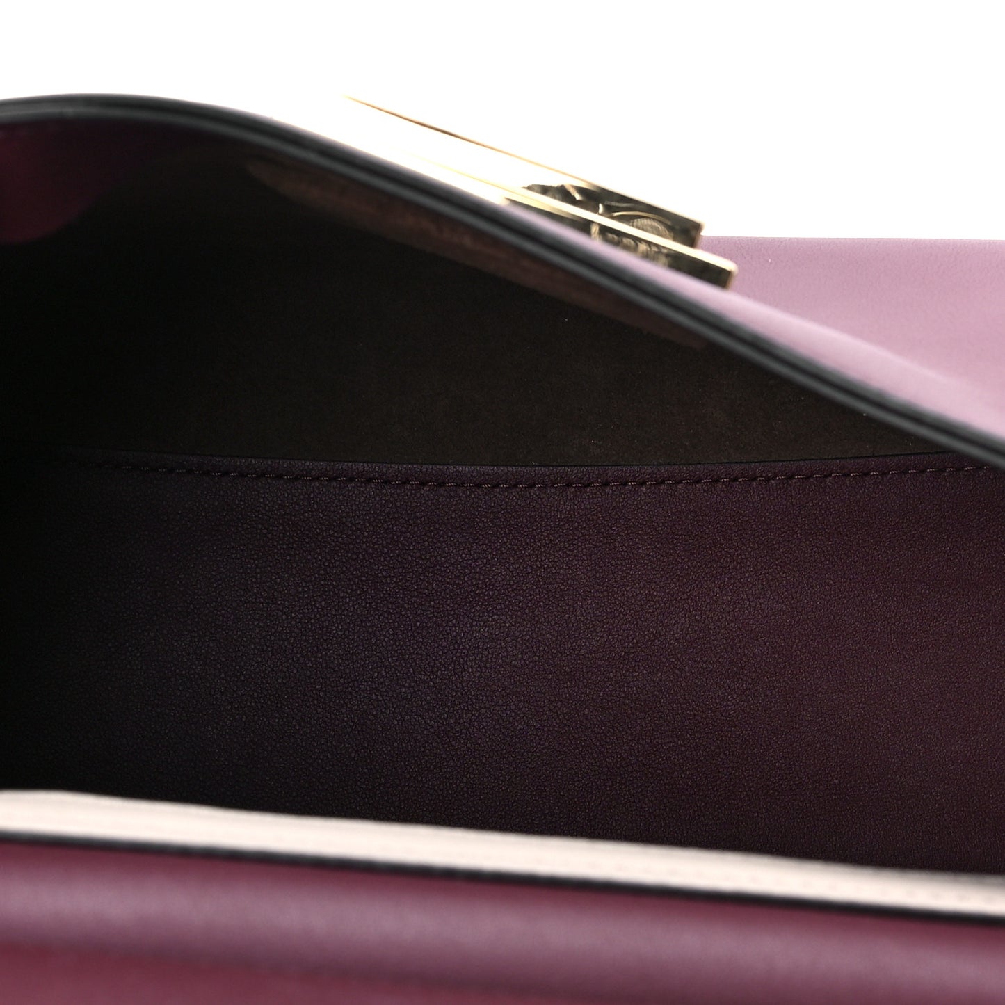 Calfskin Small Mystic Shoulder Bag Aubergine