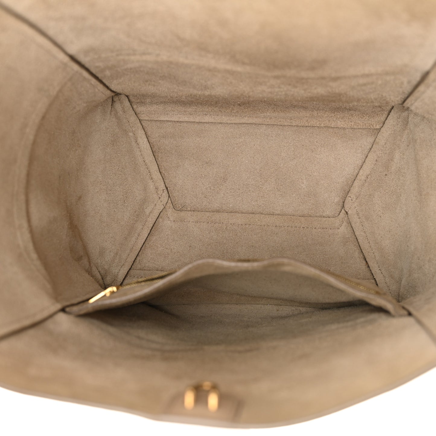 Soft Grained Calfskin Sangle Bucket Bag Dune