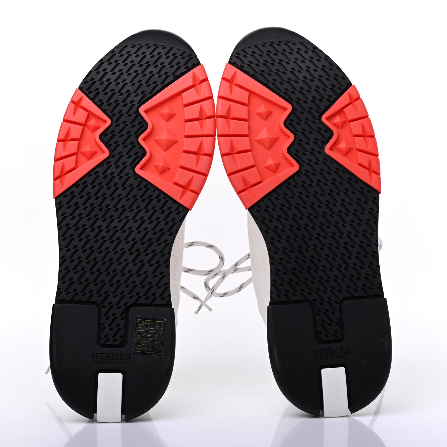 Hermes Knit Womens Addict Sneakers 37.5 White 5 of 10