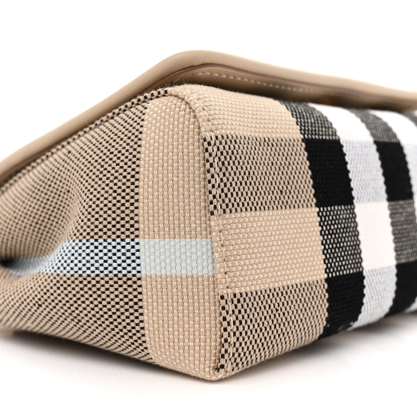 Canvas Check Hackberry Crossbody Bag Soft Fawn