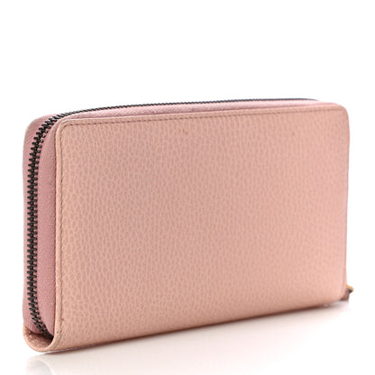 Gucci Calfskin Butterfly Farfalla Zip Around Wallet Perfect Pink 3 of 13