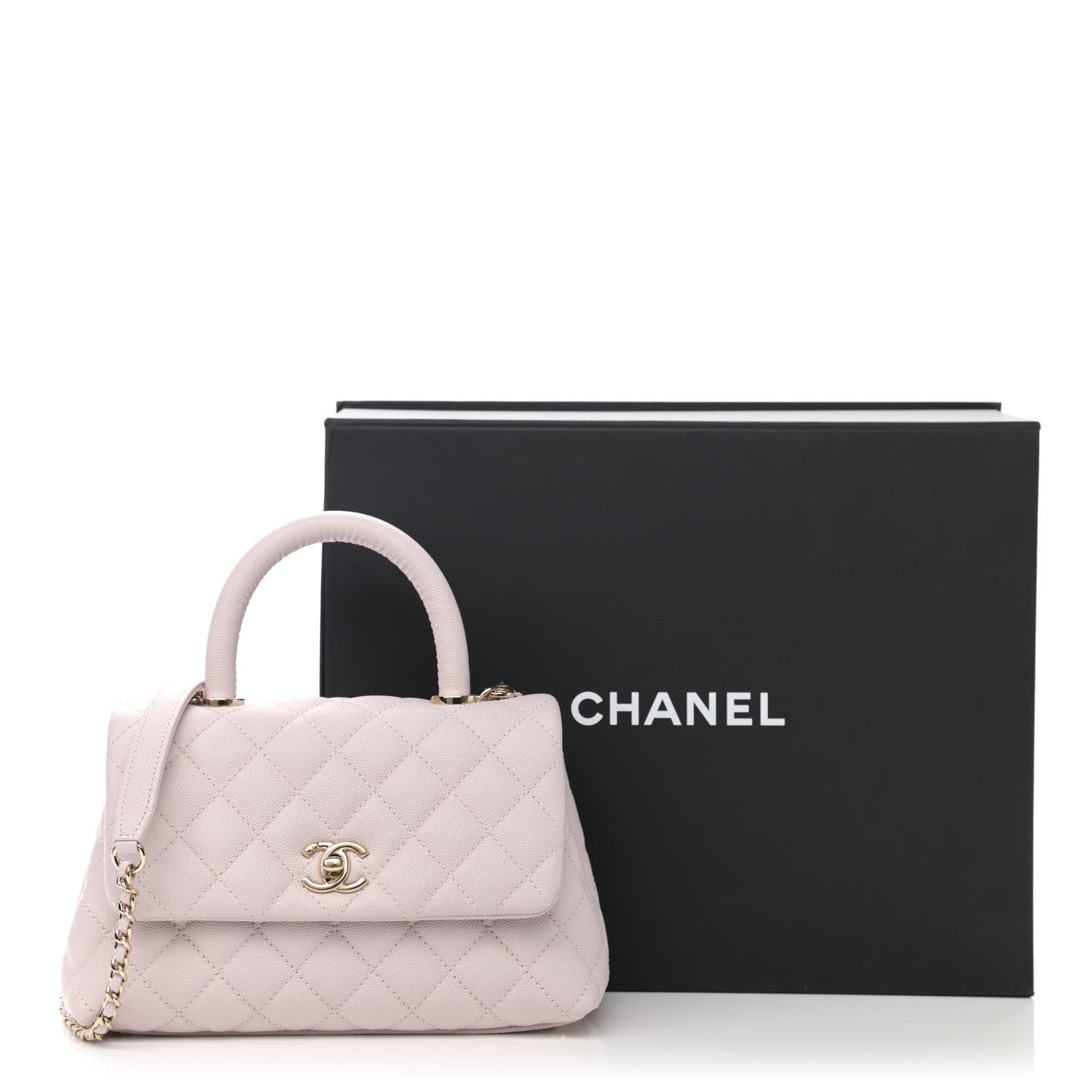 Chanel Caviar Quilted Mini Coco Handle Flap Lilas Lilac 11 of 11