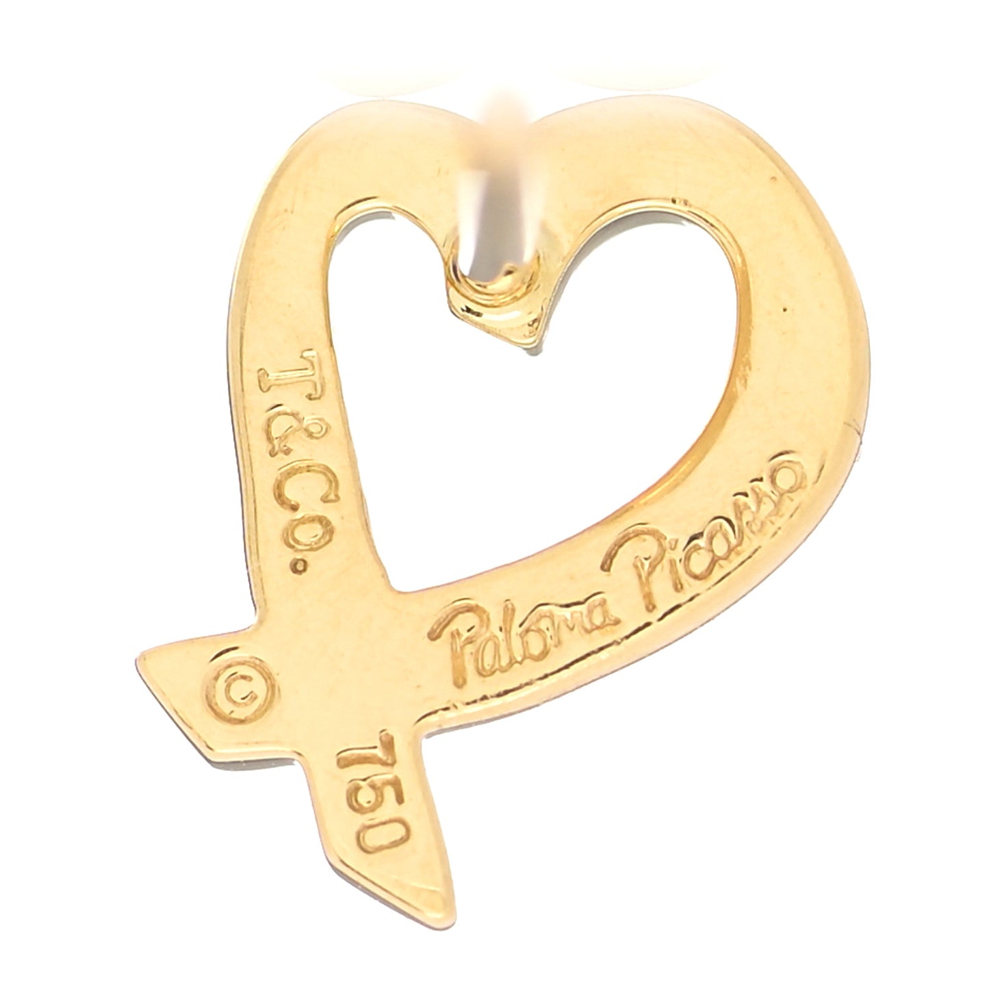 18K Yellow Gold Mini Paloma Picasso Loving Heart Earrings