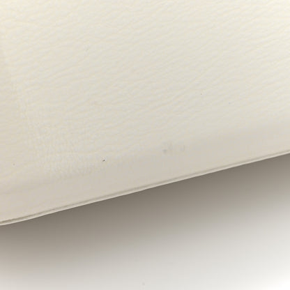 Chanel Patent Goatskin Quilted Medium Gabrielle Hobo White 9 of 11
