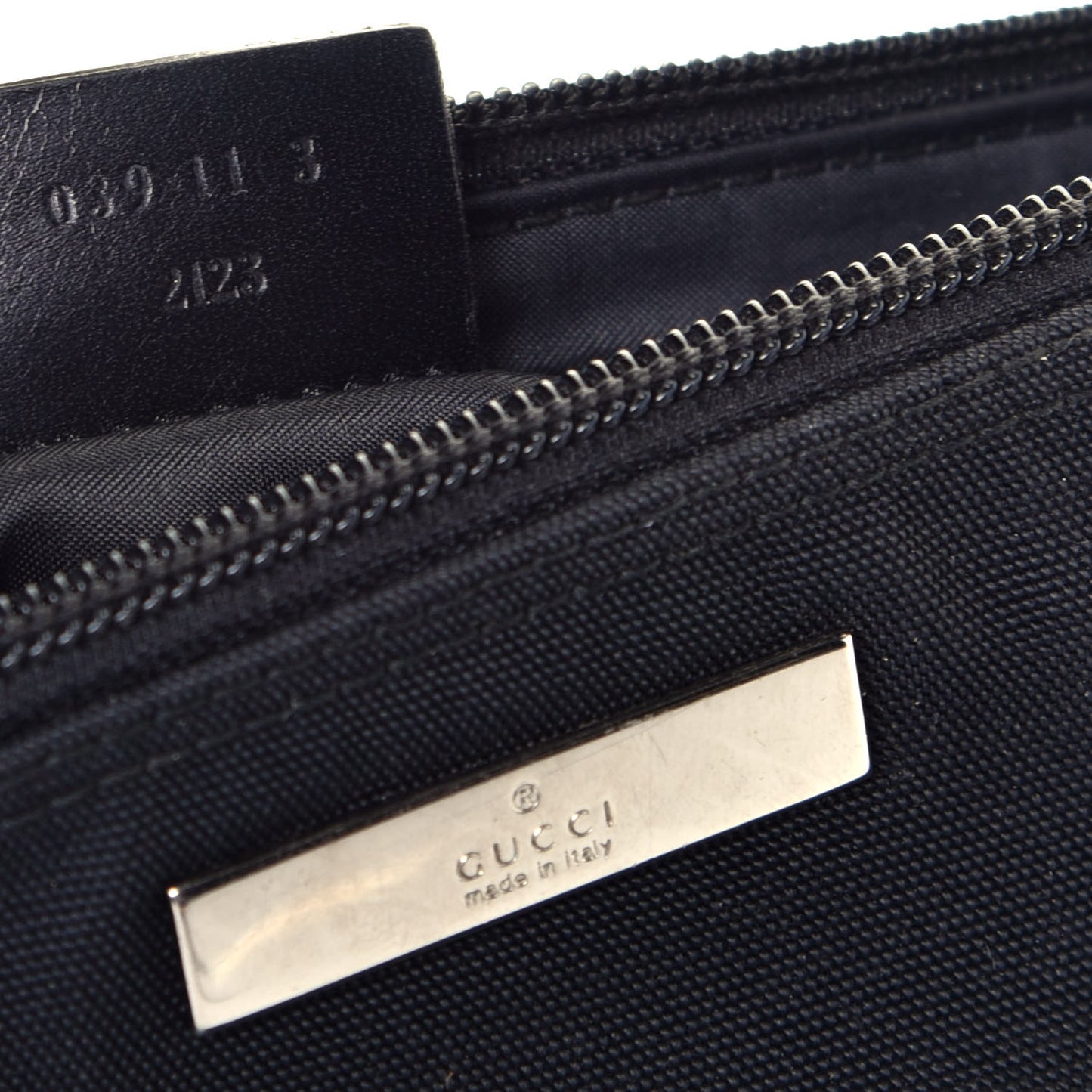 Canvas Boat Pochette Black