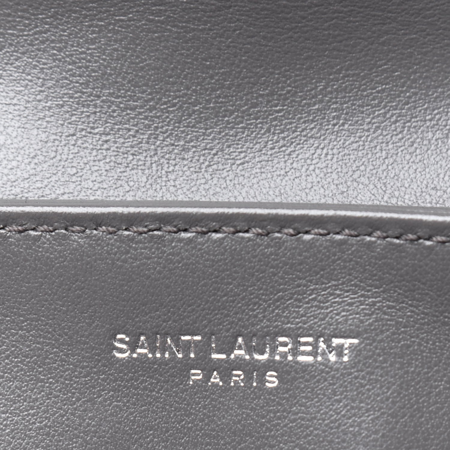 Saint Laurent Calfskin Y Quilted Monogram Toy Loulou Crossbody Bag Storm 10 of 25