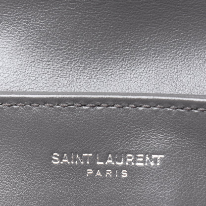Saint Laurent Calfskin Y Quilted Monogram Toy Loulou Crossbody Bag Storm 10 of 25