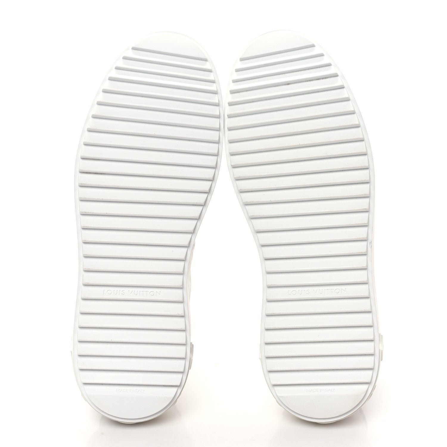 Louis Vuitton Lambskin Embossed Monogram Time Out Sneakers 39 White 5 of 8