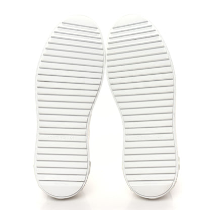Louis Vuitton Lambskin Embossed Monogram Time Out Sneakers 39 White 5 of 8