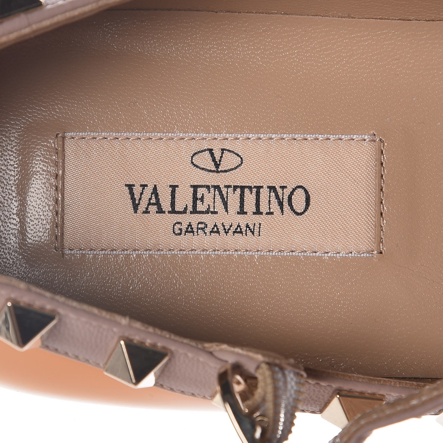 Valentino Garavani Patent Nappa Rockstud Cage Ballerina Flats 37 Mandarin Sorbet Poudre 7 of 9