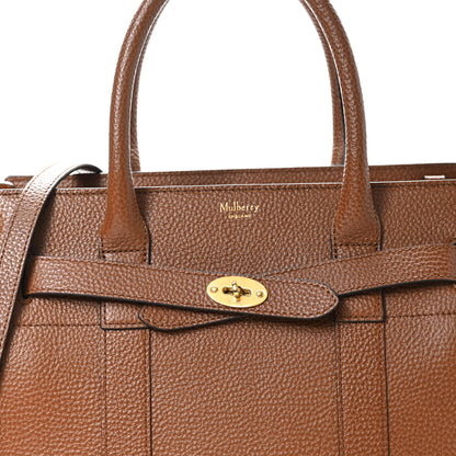 Mulberry Grain Vegetable Tanned Calfskin Small Zipped Bayswater Oak 7 of 11