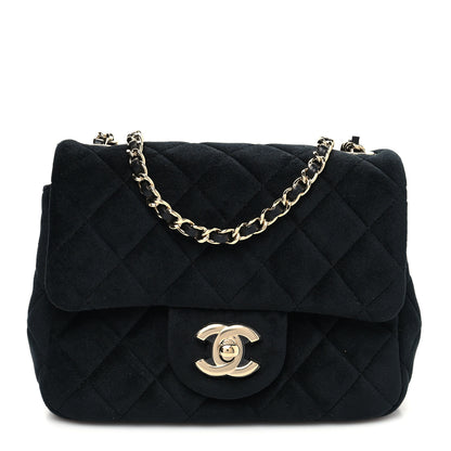 Chanel Velvet Quilted Mini Pearl Crush Flap Black 1 of 11