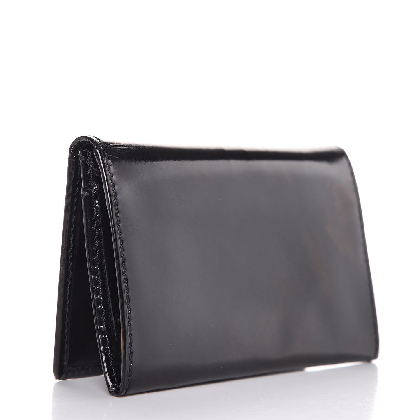Spazzolato Business Card Holder Nero Black