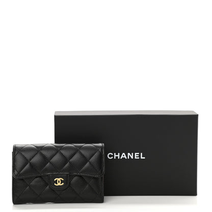 Chanel Caviar Quilted Medium Flap Wallet Black 9 of 9