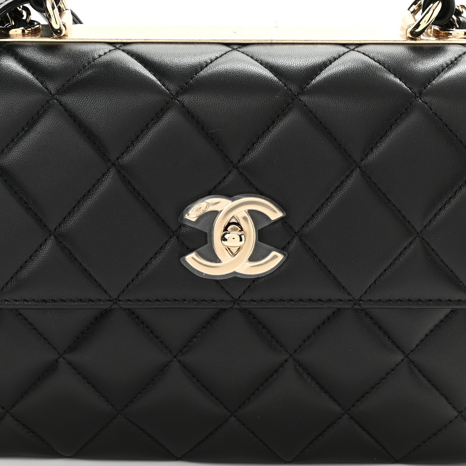 Chanel Lambskin Quilted Small Trendy CC Dual Handle Flap Bag Black 8 of 11