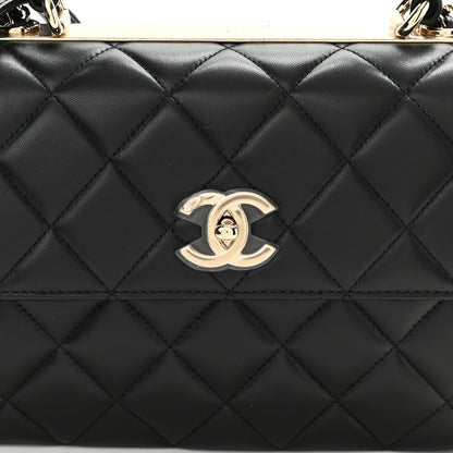 Chanel Lambskin Quilted Small Trendy CC Dual Handle Flap Bag Black 8 of 11