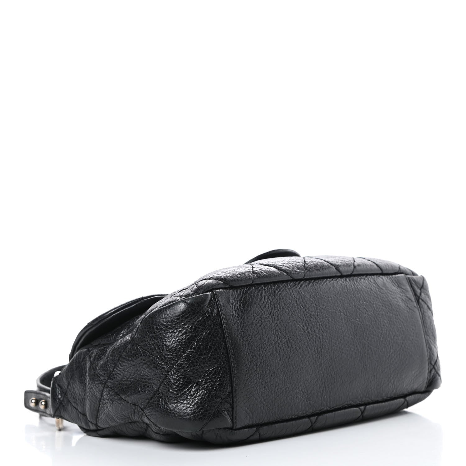 Chanel Glazed Calfskin Stitched On The Road Flap Black 4 of 16