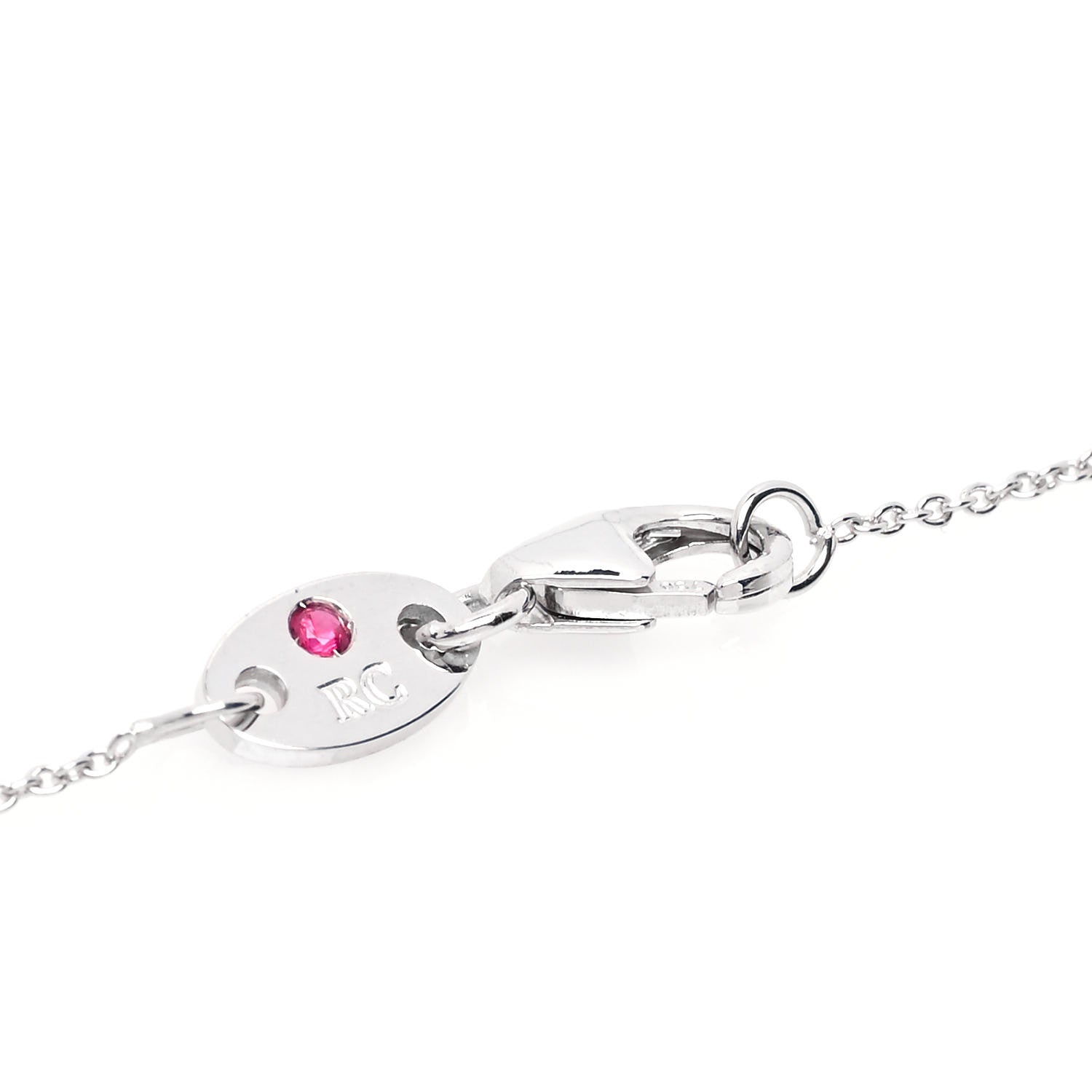 Roberto Coin 18K White Gold Diamond .25ctw Diamonds By The Inch Five Station Necklace 5 of 6