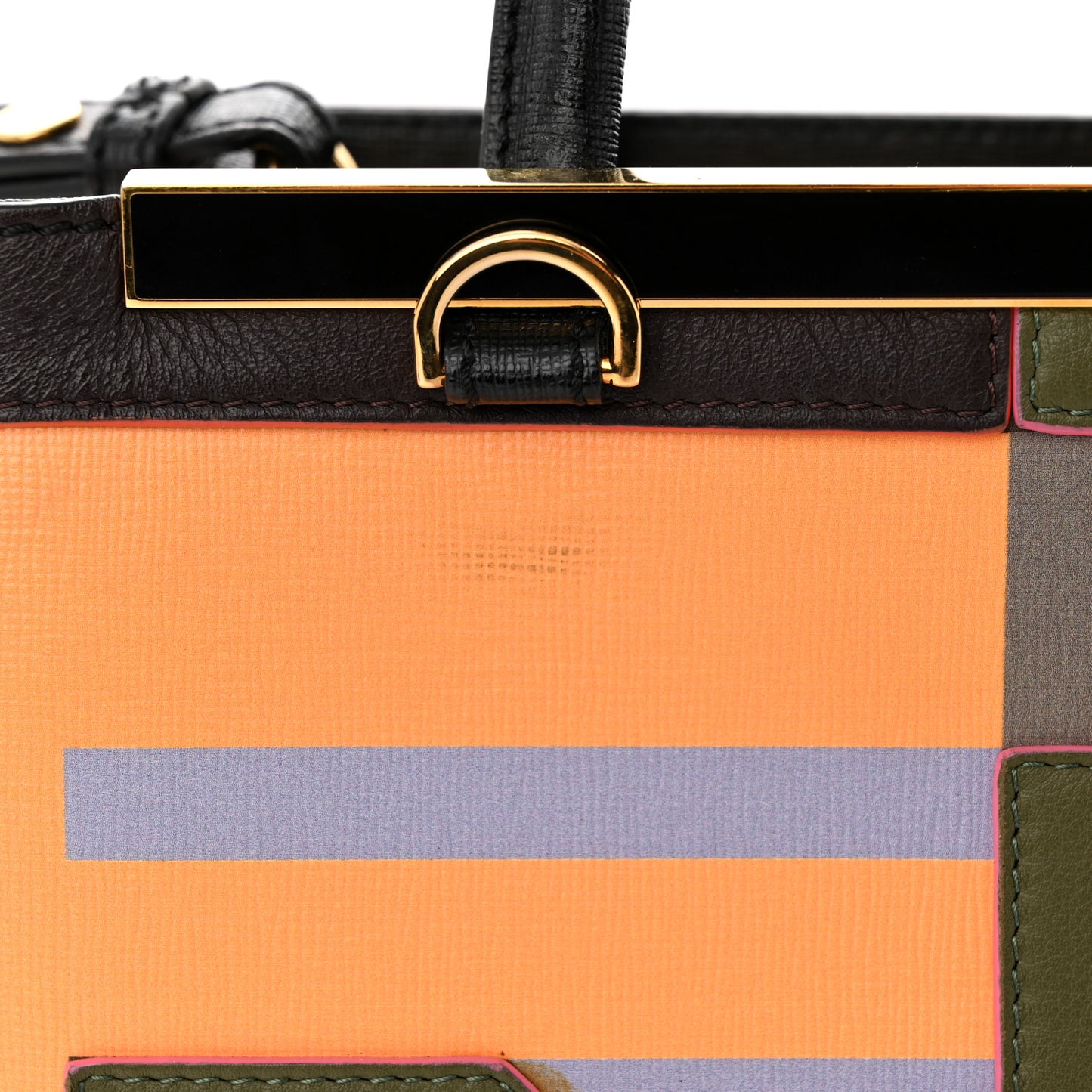 Vitello Elite Geometric Logo Petite 2Jours Tote Multicolor