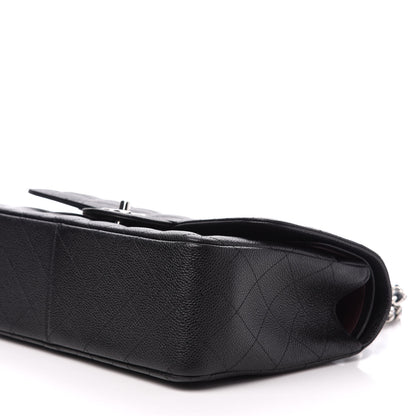 Chanel Caviar Quilted Jumbo Double Flap Black 10 of 12