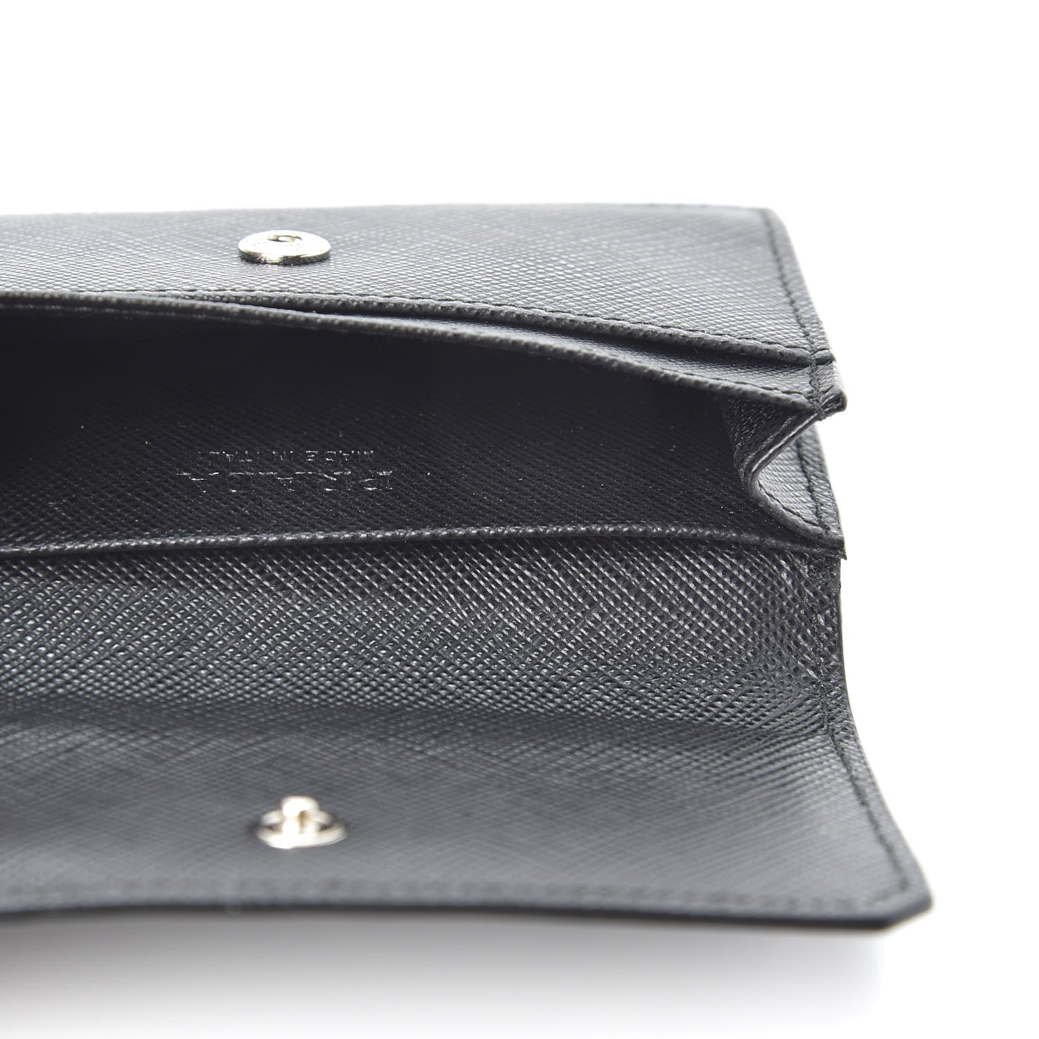 Prada Saffiano Card Holder Black 3 of 8