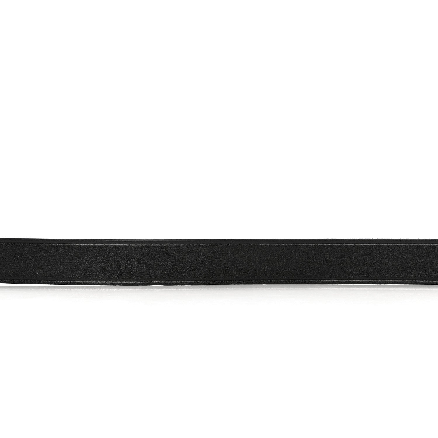 Saint Laurent Smooth Calfskin Square Buckle Belt 95 Black 7 of 10