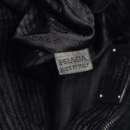 Prada Soft Calf Shoulder Bag Black 7 of 8