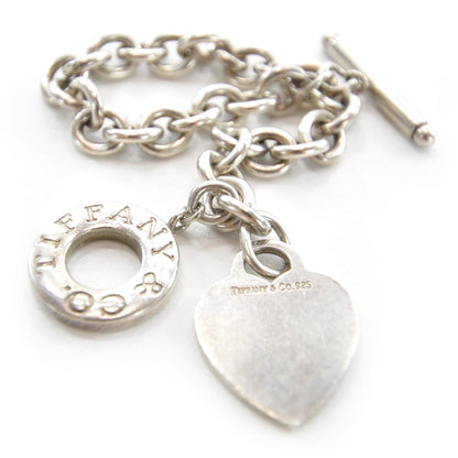 Tiffany Sterling Silver Heart Tag Charm Bracelet 4 of 4