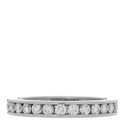 Tiffany Platinum Diamond Full Circle Wedding Band Ring 54 7 1 of 4