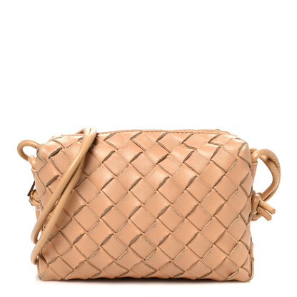 Bottega Veneta Nappa Intrecciato Mini Loop Camera Bag Almond 1 of 9
