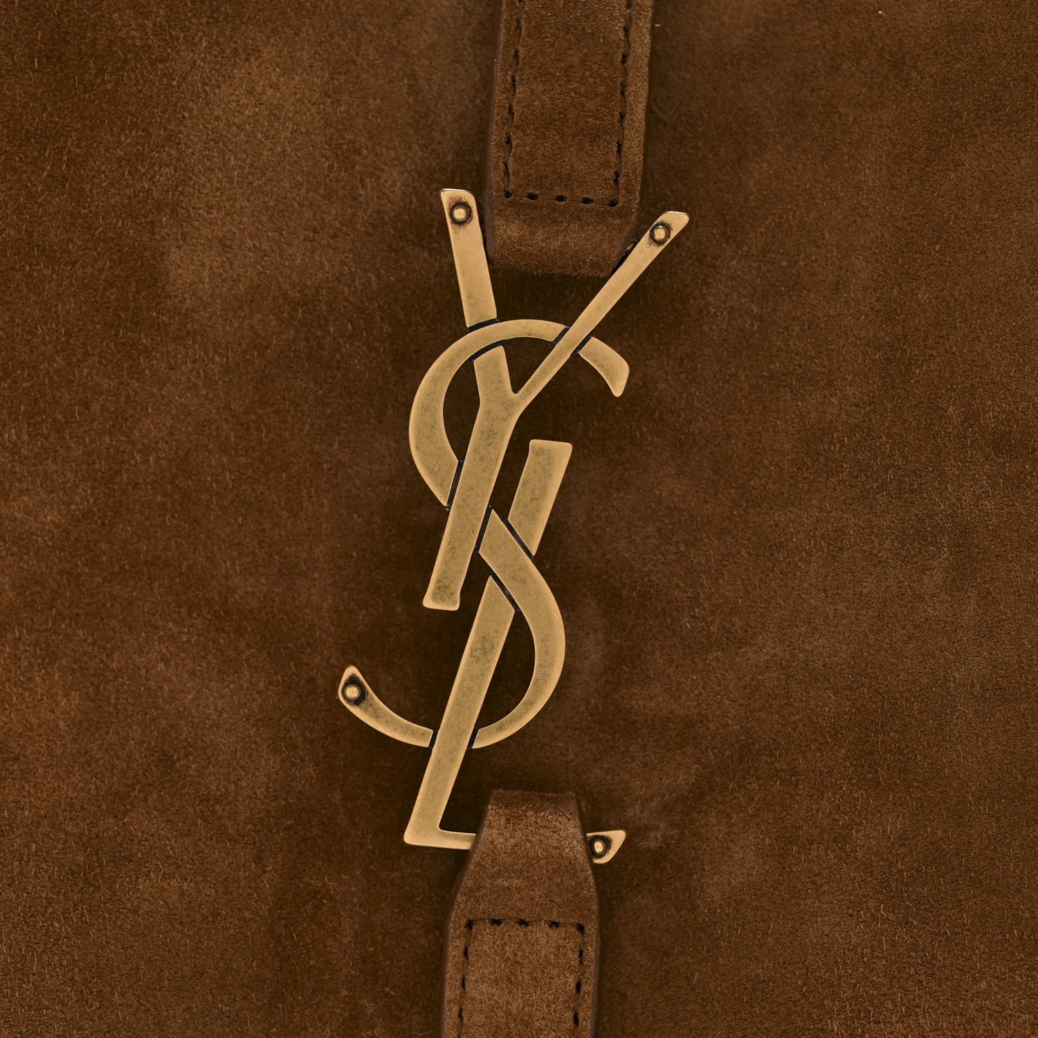 Saint Laurent Suede Small Le 5 A 7 Soft Hobo Caramel Cognac 11 of 11