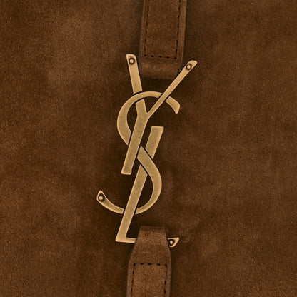 Saint Laurent Suede Small Le 5 A 7 Soft Hobo Caramel Cognac 11 of 11