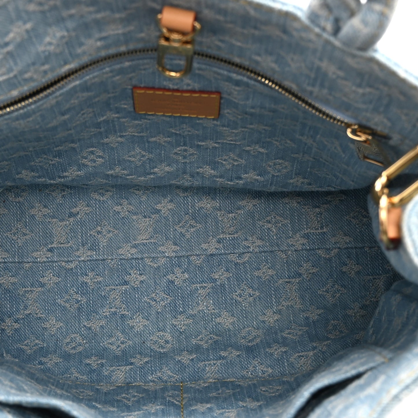 Monogram Washed Denim Let Go PM Sky Blue