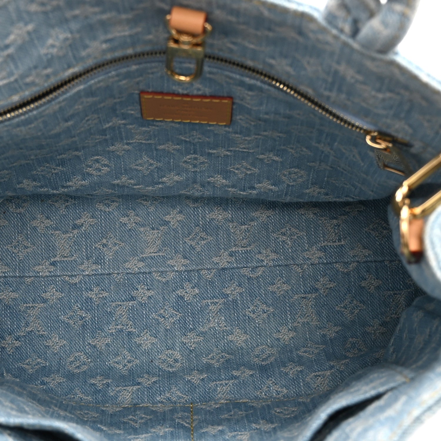 Louis Vuitton Monogram Washed Denim Let Go PM Sky Blue 5 of 10