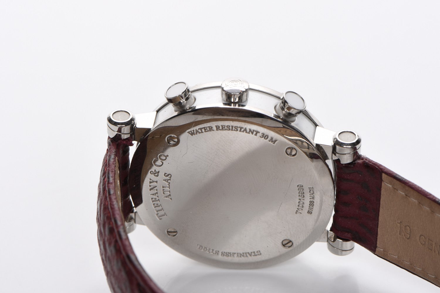 Tiffany Stainless Steel Calfskin 36mm Atlas Chronograph Quartz Watch 6 of 15