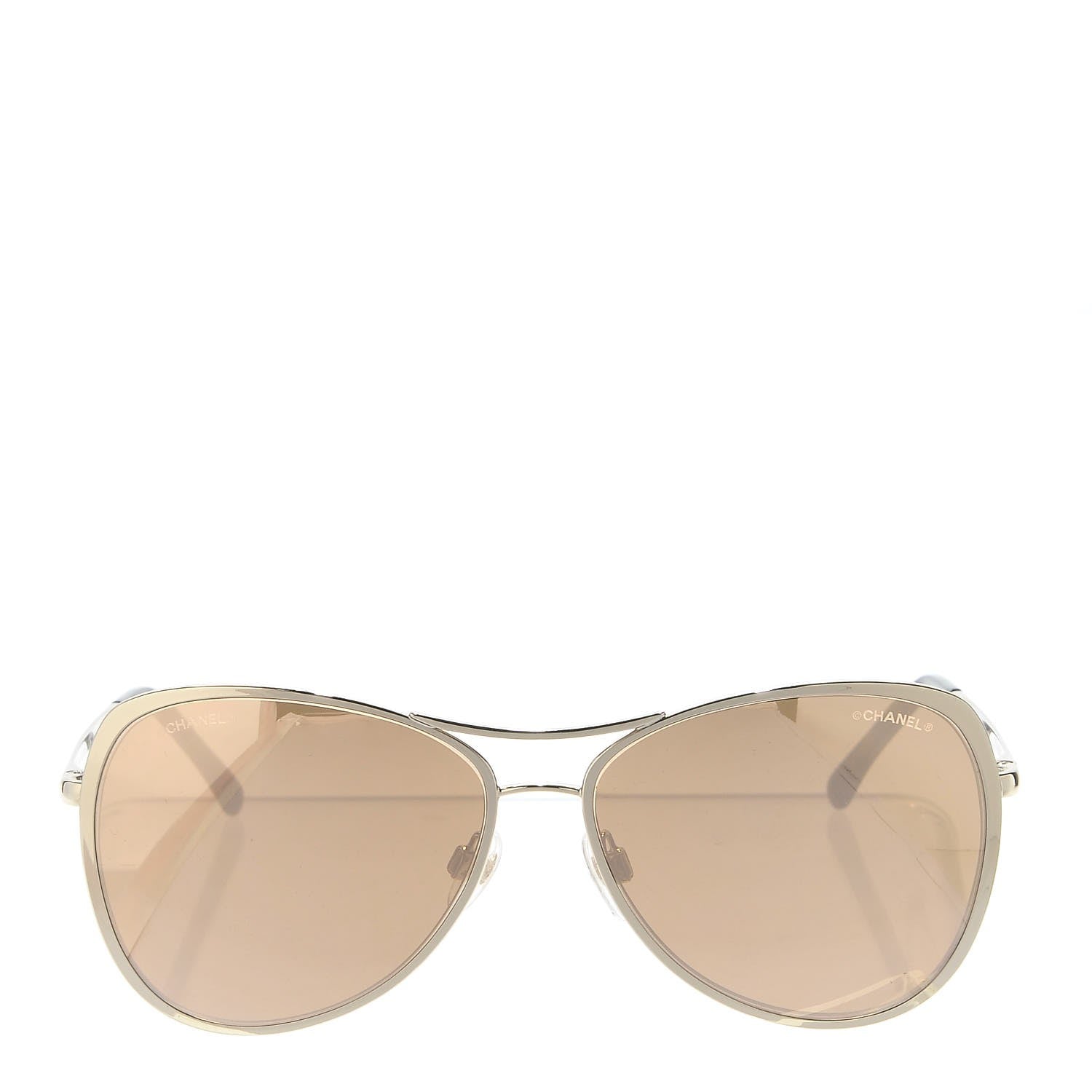 Chanel 18K Pilot Summer Sunglasses 4223 Gold 2 of 7