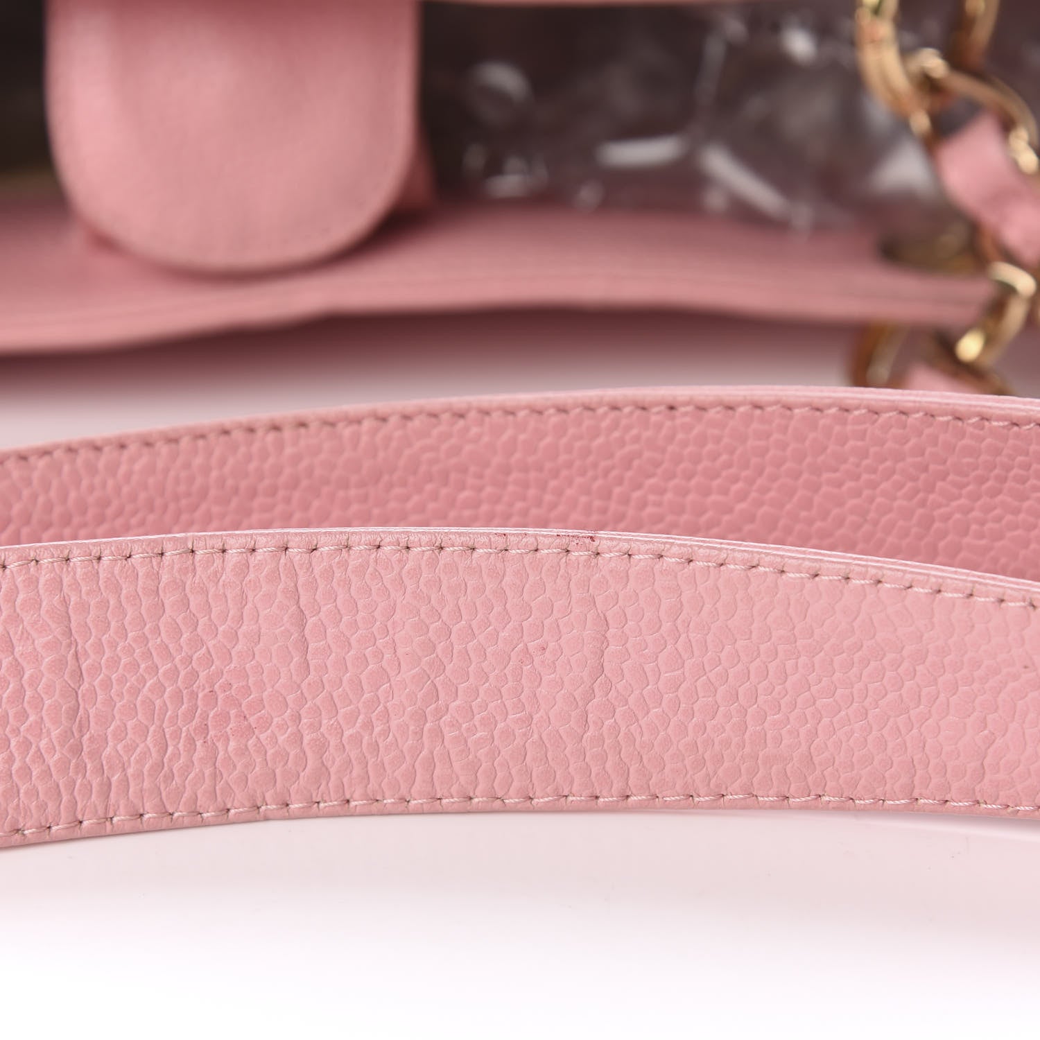 Chanel Caviar Quilted Petit Shopping Tote PST Pink 11 of 16