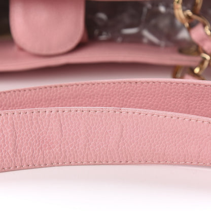 Chanel Caviar Quilted Petit Shopping Tote PST Pink 11 of 16