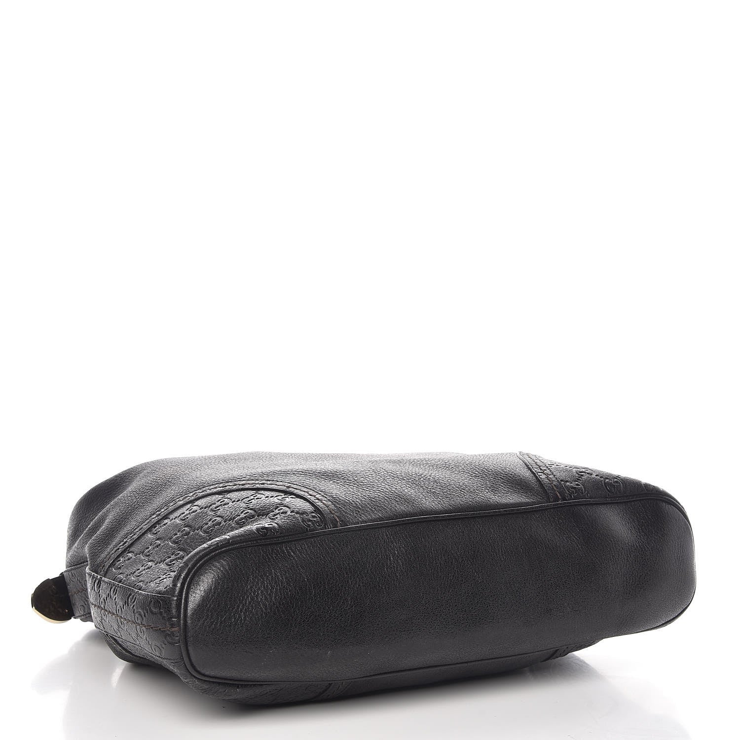 Gucci Leather Guccissima Trim Large Signoria Hobo Black 5 of 10