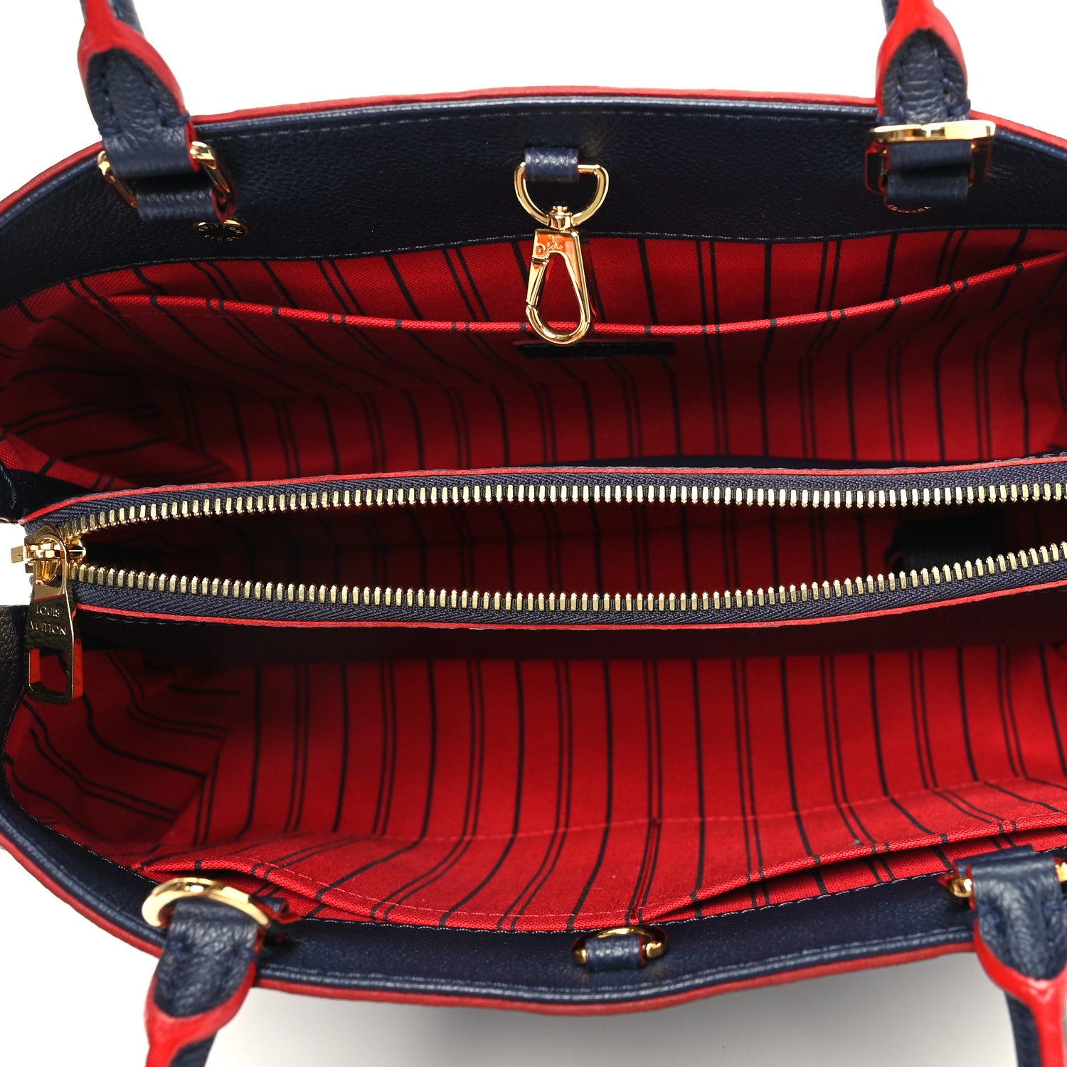 Louis Vuitton Empreinte Montaigne MM Marine Rouge 5 of 10