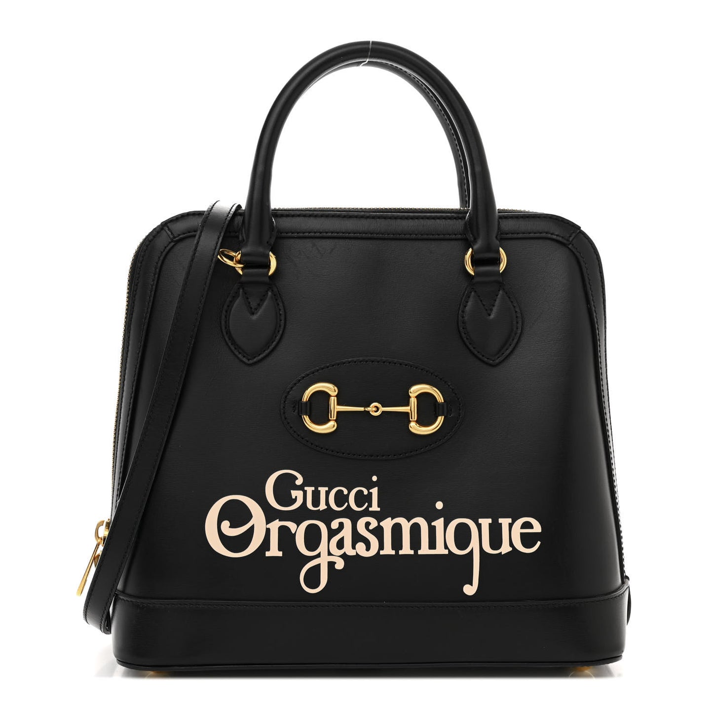 Calfskin Orgasmique Horsebit 1955 Duffle Bag Black Vanilla