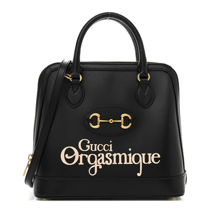 Gucci Calfskin Orgasmique Horsebit 1955 Duffle Bag Black Vanilla 1 of 16