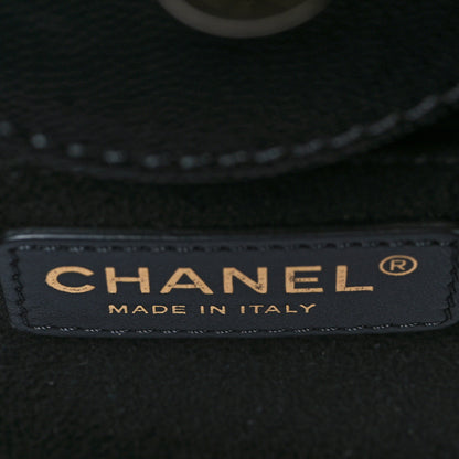 Chanel Caviar Small Studded Deauville Tote Black 6 of 10