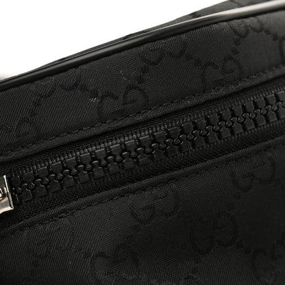 Gucci Nylon Monogram Fanny Pack Belt Bag Black 11 of 12