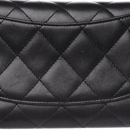 Chanel Lambskin Quilted Large Flap Wallet Black 7 of 15