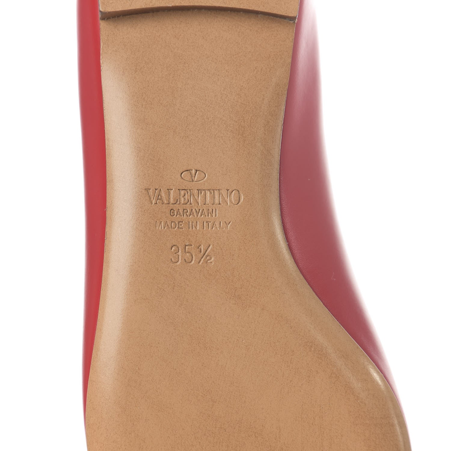 Valentino Garavani Nappa Vlogo Flats 35.5 Rouge Pur 8 of 8