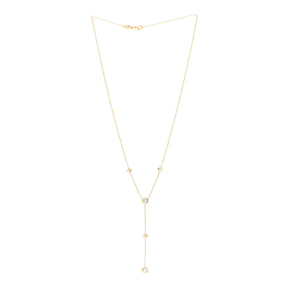 Roberto Coin 18K Yellow Gold Diamond .60ctw Diamonds By The Inch Y Necklace 3 of 4